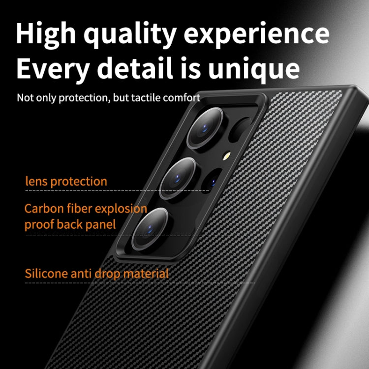 For Samsung Galaxy S23 Ultra 5G MagSafe Kevlar Fiber Shockproof Phone Case(Black) - Galaxy S23 Ultra 5G Cases by PMC TechLife | Online Shopping South Africa | PMC TechLife