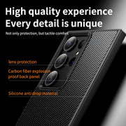 For Samsung Galaxy S23 Ultra 5G MagSafe Kevlar Fiber Shockproof Phone Case(Black)