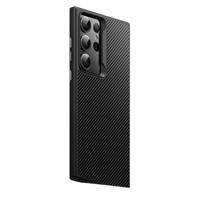 For Samsung Galaxy S23 Ultra 5G MagSafe Kevlar Fiber Shockproof Phone Case(Black)