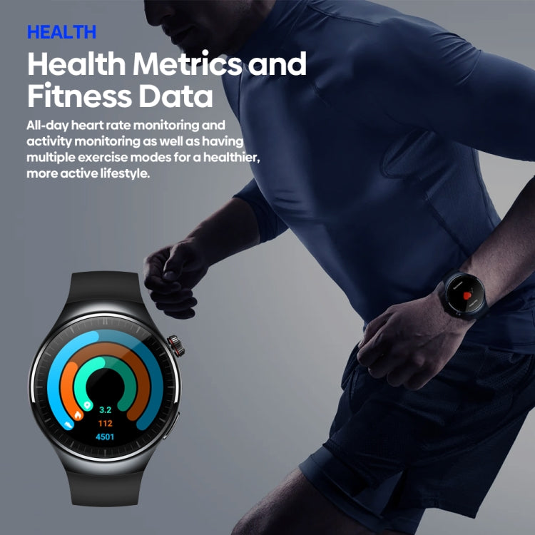 Zeblaze Thor Ultra 1.43 inch AMOLED Screen Android Smart Watch, Silicone Strap(Black) - free shipping - PMC TechLife - Order now!
