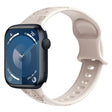 For Apple Watch Series 2 42mm Butterfly Flower Embossed Silicone Watch Band(Starlight) - Watch Bands by PMC TechLife | Online Shopping South Africa | PMC TechLife