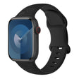 For Apple Watch SE 40mm Rose Embossed Silicone Watch Band(Black) - Watch Bands by PMC TechLife | Online Shopping South Africa | PMC TechLife | Buy Now Pay Later Mobicred