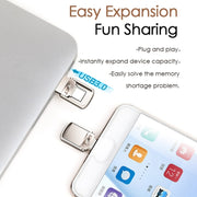 EAGET 128G USB 3.1 + Type-C / USB-C  Interface Metal Twister Flash U Disk, with Micro USB OTG Adapter