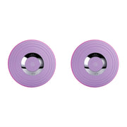 Bluetooth  Breast Massager with Anti-sagging And Remote Control, Style:APP Models(Purple)