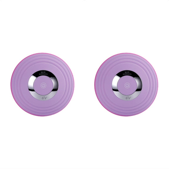 Bluetooth  Breast Massager with Anti-sagging And Remote Control, Style:APP Models(Purple)