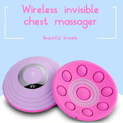 Bluetooth  Breast Massager with Anti-sagging And Remote Control, Style:APP Models(Purple)