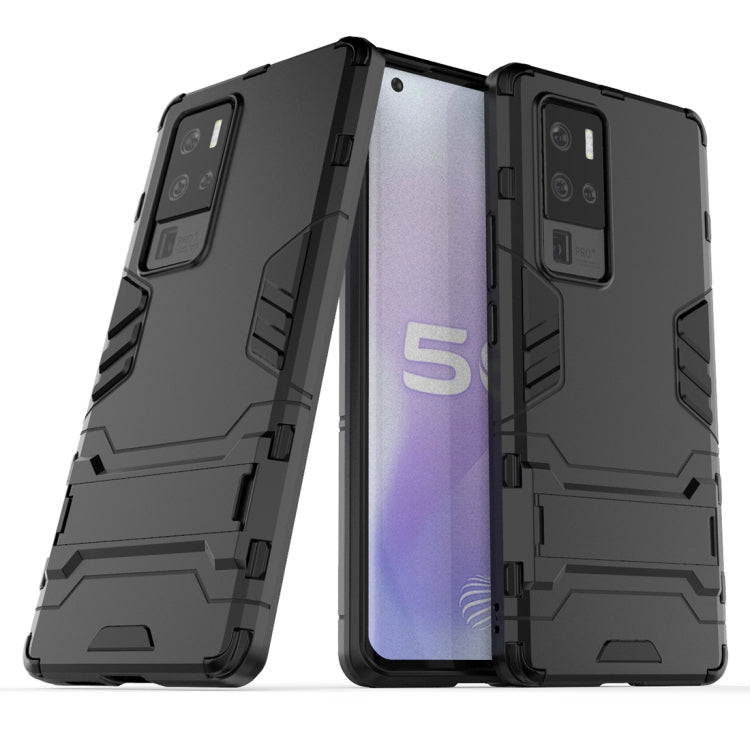 For Vivo X50 Pro+ PC + TPU Shockproof Protective Case with Invisible Holder(Black) - free shipping - PMC TechLife - Order now!