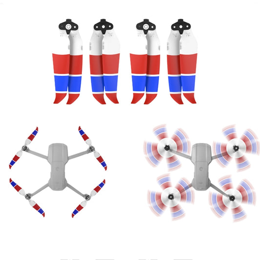 2 Pairs Sunnylife 7238F-3C For DJI Mavic Air 2 Double-sided Three-color Low Noise Quick-release Propellers(Red Blue White) - DIY Propeller by PMC Jewellery | Online Shopping South Africa | PMC Jewellery | Buy Now Pay Later Mobicred