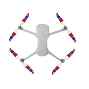 2 Pairs Sunnylife 7238F-3C For DJI Mavic Air 2 Double-sided Three-color Low Noise Quick-release Propellers(Red Blue White)
