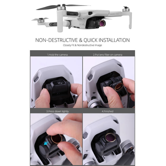 Sunnylife MM-FI9253 For DJI Mavic Mini / Mini 2 Drone CPL Lens Filter