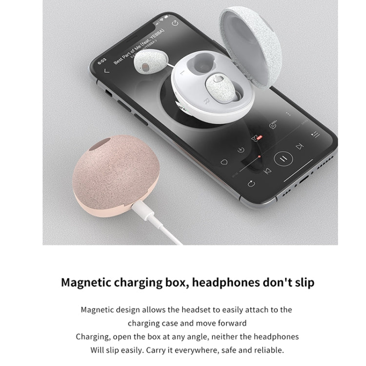 Calante T2S 5D Sound Effect Bluetooth 5.0 Wireless Bluetooth Earphone with Magnetic Charging Box, Support Call & Siri(Cherry Blossom Pink) - Bluetooth Earphone by Galante | Online Shopping South Africa | PMC TechLife | Buy Now Pay Later Mobicred