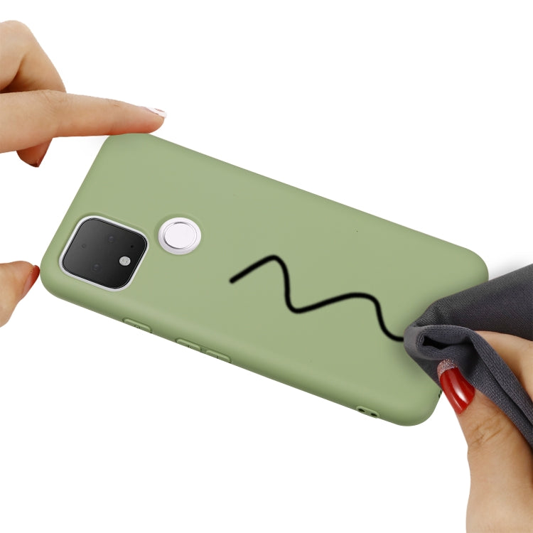 For Google Pixel 5 Pure Color Liquid Silicone Shockproof Full Coverage Case(Green) - free shipping - PMC TechLife - Order now!