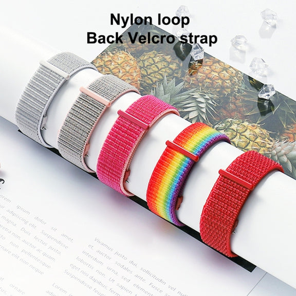 For Samsung Galaxy Watch 42mm Nylon Braided Watch Band(Seashell)