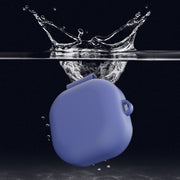For New Samsung Galaxy Buds Live/Pro Solid Color Anti-fall Earphone Protective Case with Hook(Red)