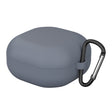 For New Samsung Galaxy Buds Live/Pro Solid Color Anti-fall Earphone Protective Case with Hook(Gray) - Samsung Earphone Case by PMC TechLife | Online Shopping South Africa | PMC TechLife | Buy Now Pay Later Mobicred
