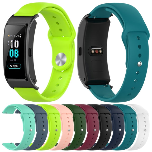Compatible with Garmin Vivomove 3s / 4s 18mm Reverse Buckle Silicone Watch Band, Size: Small Code(Black)