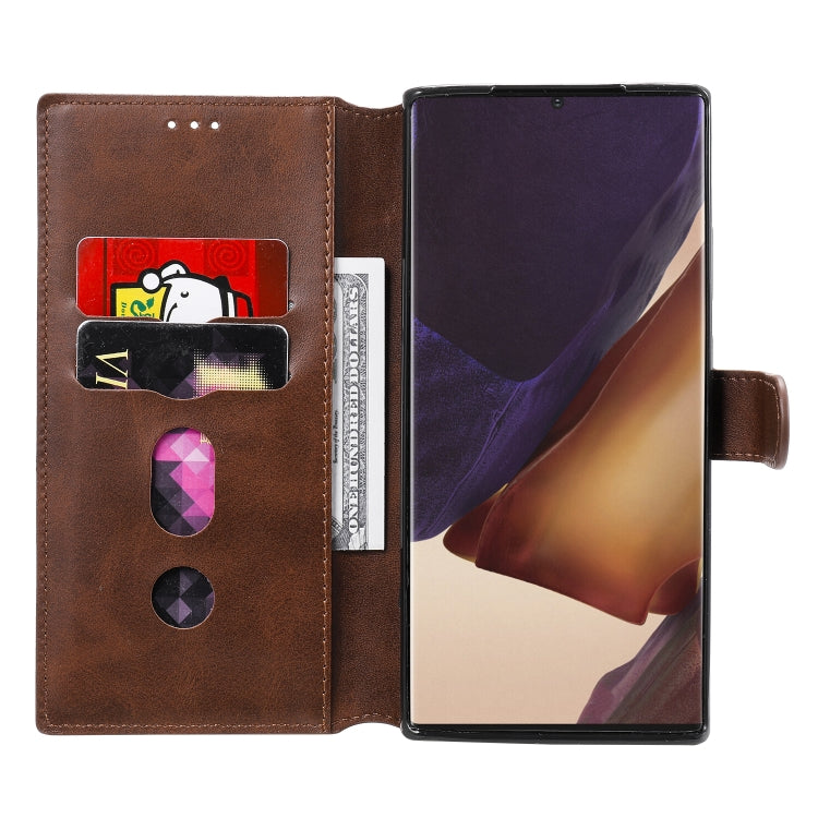 For Samsung Galaxy Note 20 Ultra Classic Calf Texture PU + TPU Horizontal Flip Leather Case, with Holder & Card Slots & Wallet(Brown) - free shipping - PMC TechLife - Order now!