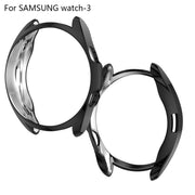 For Samsung Galaxy Watch 3 41mm Electroplating Hollow Half-pack TPU Protective Case(Black) - Watch Cases by ENKAY