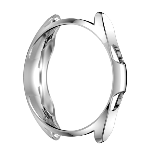 For Samsung Galaxy Watch 3 41mm Electroplating Hollow Half-pack TPU Protective Case(Silver) - Watch Cases by ENKAY