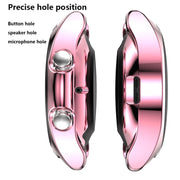 For Samsung Galaxy Watch 3 45mm Electroplating Hollow Half-pack TPU Protective Case(Fink) - Watch Cases by ENKAY