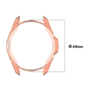 For Samsung Galaxy Watch 3 45mm Electroplating Hollow Half-pack TPU Protective Case(Fink) - Watch Cases by ENKAY