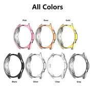 For Samsung Galaxy Watch 3 45mm Electroplating Hollow Half-pack TPU Protective Case(Fink) - Watch Cases by ENKAY