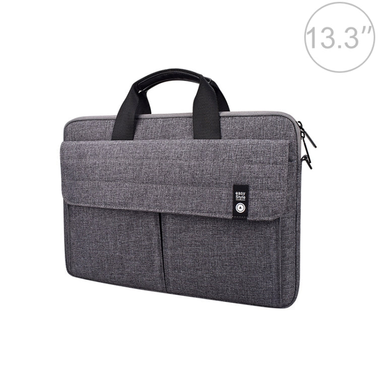 ST08 Handheld Briefcase Carrying Storage Bag without Shoulder Strap for 13.3 inch Laptop(Grey) - 13.3 inch by PMC TechLife | Online Shopping South Africa | PMC TechLife | Buy Now Pay Later Mobicred