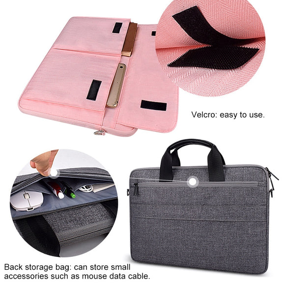 ST08 Handheld Briefcase Carrying Storage Bag without Shoulder Strap for 13.3 inch Laptop(Grey)