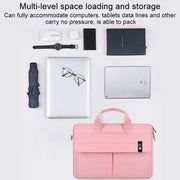 ST08 Handheld Briefcase Carrying Storage Bag without Shoulder Strap for 15.4 inch Laptop(Grey)