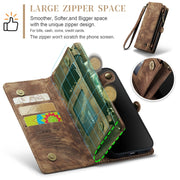 For iPhone 12 / 12 Pro CaseMe-008 Detachable Multifunctional Wallet Leather Phone Case (Brown)