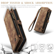 For iPhone 12 / 12 Pro CaseMe-008 Detachable Multifunctional Wallet Leather Phone Case (Brown)
