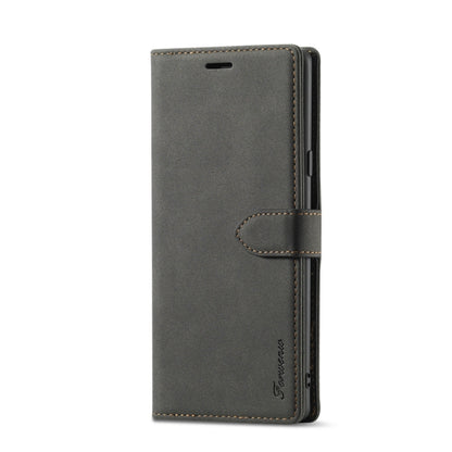 For Samsung Galaxy Note 9 Forwenw F1 Series Matte Strong Magnetism Horizontal Flip Leather Case with Holder & Card Slots & Wallet & Photo Frame(Black) - Galaxy Phone Cases by Forwenw | Online Shopping South Africa | PMC Jewellery | Buy Now Pay Later Mobicred