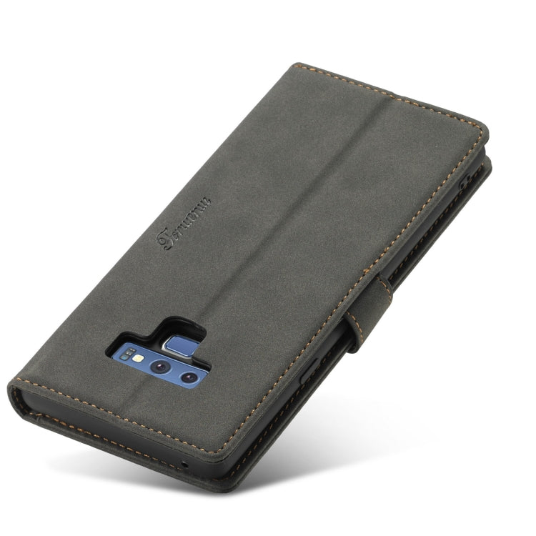 For Samsung Galaxy Note 9 Forwenw F1 Series Matte Strong Magnetism Horizontal Flip Leather Case with Holder & Card Slots & Wallet & Photo Frame(Black) - Galaxy Phone Cases by Forwenw | Online Shopping South Africa | PMC Jewellery | Buy Now Pay Later Mobicred