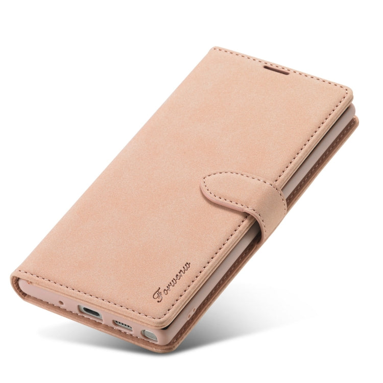 For Samsung Galaxy Note 10 Forwenw F1 Series Matte Strong Magnetism Horizontal Flip Leather Case with Holder & Card Slots & Wallet & Photo Frame(Rose Gold) - free shipping - PMC TechLife - Order now!