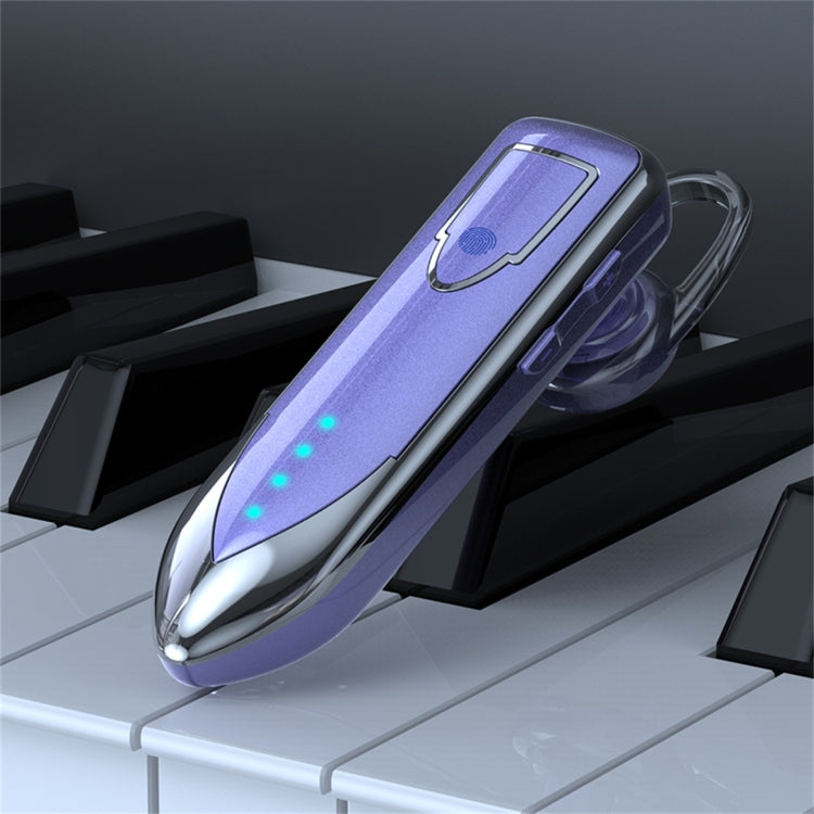 ME-3 Bluetooth 5.0 Business Style Touch Switch Bluetooth Earphone(Purple) - Bluetooth Earphone by PMC TechLife | Online Shopping South Africa | PMC TechLife