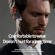 ME-3 Bluetooth 5.0 Business Style Touch Switch Bluetooth Earphone(Silver)