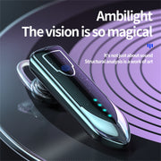 ME-3 Bluetooth 5.0 Business Style Touch Switch Bluetooth Earphone(Purple)