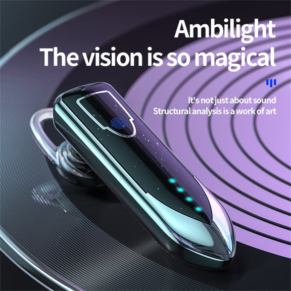 ME-3 Bluetooth 5.0 Business Style Touch Switch Bluetooth Earphone(Silver)