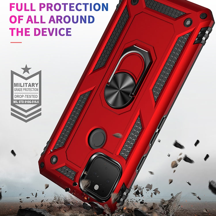For Google Pixel 5 Shockproof TPU + PC Protective Case with 360 Degree Rotating Holder(Black) - free shipping - PMC TechLife - Order now!