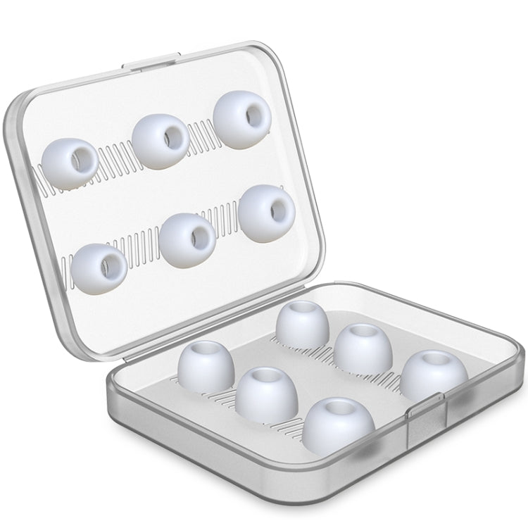 12 PCS Wireless Earphone Replaceable Silicone Ear Cap Earplugs for AirPods Pro, with Storage Box(White) - Anti-dust & Ear Caps by PMC TechLife | Online Shopping South Africa | PMC TechLife