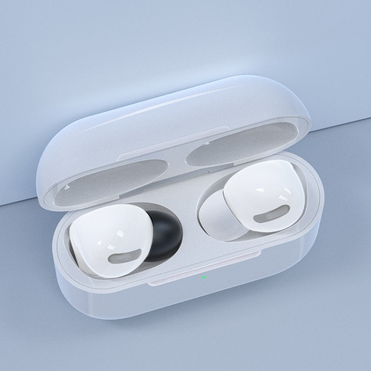 12 PCS Wireless Earphone Replaceable Silicone Ear Cap Earplugs for AirPods Pro, with Storage Box(White)