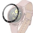 For Samsung Galaxy Watch 3 41mm Smart Watch Steel Bezel Ring, A Version(Black Ring White Letter) - Watch Cases by ENKAY