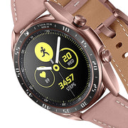 For Samsung Galaxy Watch 3 41mm Smart Watch Steel Bezel Ring, A Version(Black Ring White Letter) - Watch Cases by ENKAY