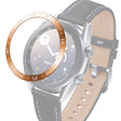 For Samsung Galaxy Watch 3 41mm Smart Watch Steel Bezel Ring, A Version(Rose Gold Ring White Letter) - Watch Cases by ENKAY