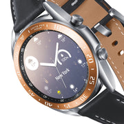 For Samsung Galaxy Watch 3 41mm Smart Watch Steel Bezel Ring, A Version(Rose Gold Ring White Letter) - Watch Cases by ENKAY