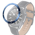 For Samsung Galaxy Watch 3 45mm Smart Watch Steel Bezel Ring, A Version(Blue Ring White Letter) - Watch Cases by ENKAY