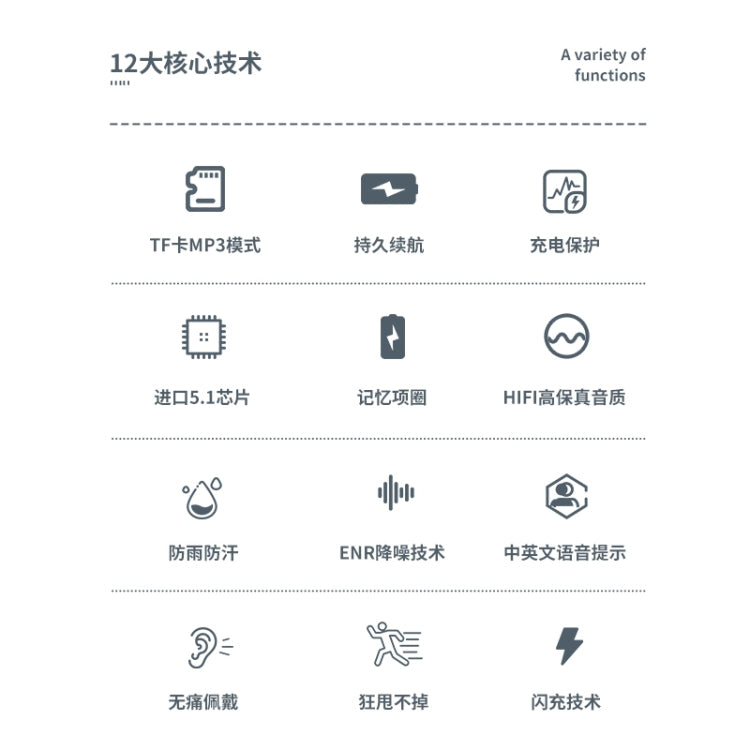 M60 8D Surround Sound Wireless Neck-mounted 5.1 Bluetooth Earphone Support TF Card MP3 Mode(Black) - Neck-mounted Earphone by PMC TechLife | Online Shopping South Africa | PMC TechLife