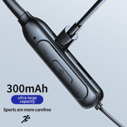 M60 8D Surround Sound Wireless Neck-mounted 5.1 Bluetooth Earphone Support TF Card MP3 Mode(White)