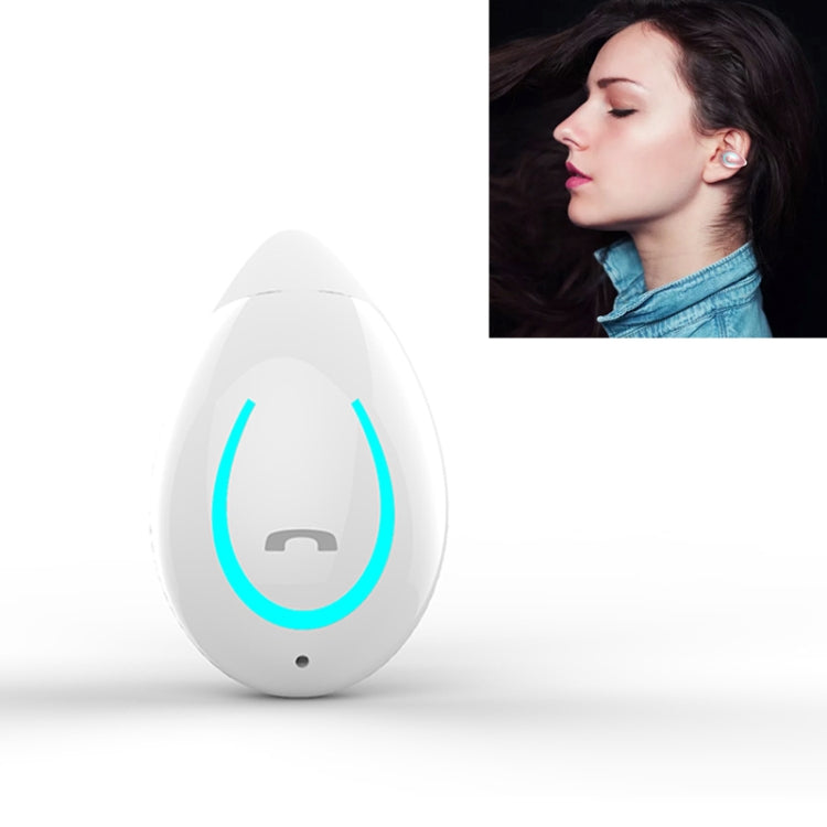 YX08 Ultra-light Ear-hook Wireless V5.0 Bluetooth Earphones Ear Clip Stereo Bluetooth Headset with Mic(White) - Bluetooth Earphone by PMC TechLife | Online Shopping South Africa | PMC TechLife