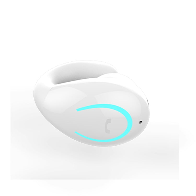 YX08 Ultra-light Ear-hook Wireless V5.0 Bluetooth Earphones Ear Clip Stereo Bluetooth Headset with Mic(White) - Bluetooth Earphone by PMC TechLife | Online Shopping South Africa | PMC TechLife